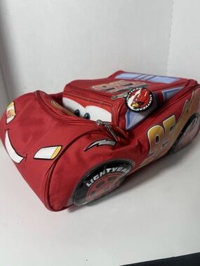 Disney Pixar Cars Lightning McQueen Red Kids rolling suit case